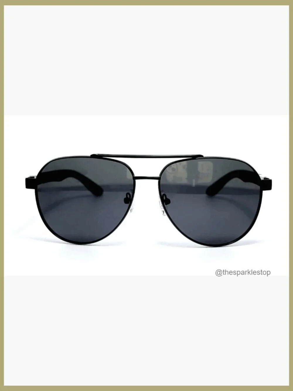 Polarized Aviator Sunglasses with Double Bridge UV Protection